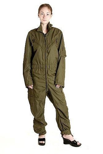 Original German army aramid fiber flight suit coverall pilot fighter Sage  green coveralls BW military issue boilersuit